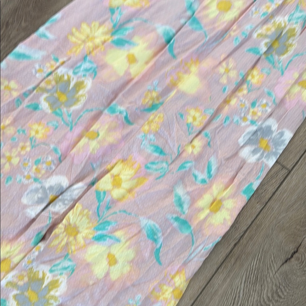 Free People Wisteria Maxi Floral Pastel Maxi Dress - Small - Picture 8 of 11